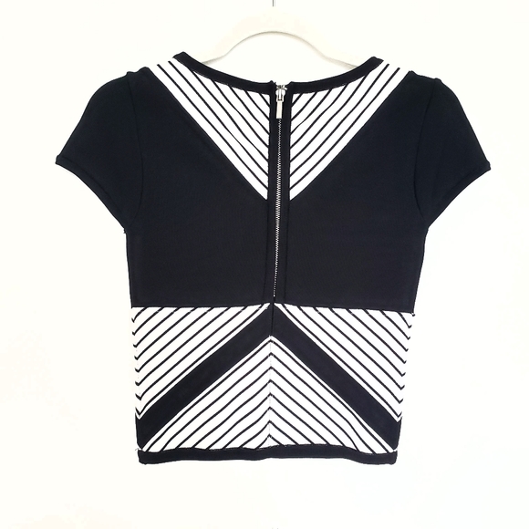 Bebe black and white stripe bandage - Picture 5 of 7